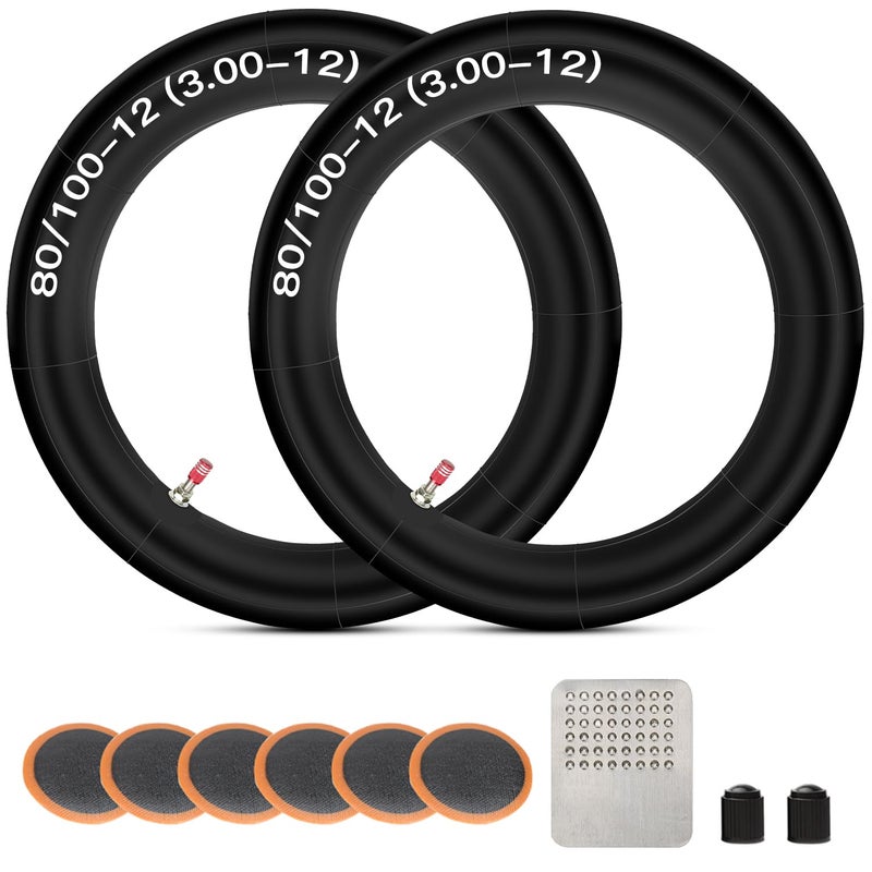 GREHUA 2.75 3.00-12 80/100-12 inch Rear Inner Tube for SSR 110cc 125cc 90cc KLX110 PW80 TTR90 TTR110 XR50 XR70 CRF50 CRF70 CRF110 Suzuki DRZ110 Coolster QG-214 Apollo RFZ Pit Dirt Off Road Bike Parts - Image 1